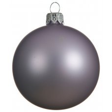 Χριστουγεννιάτικη Γυάλινη Μπάλα Ροζ Ματ (8cm)